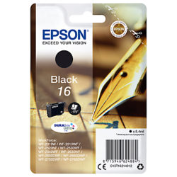 Epson Pen & Crossword T1621 Inkjet Printer Cartridge, Black
